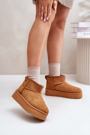 Faible Bottes de neige avec une plateforme Big Star OO274A098 marron 2