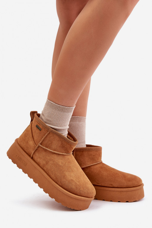 Niedrig Schneestiefel mit einer Plattform Big Star OO274A098 braune Farbe Niedrig Schneestiefel mit einer Plattform Big Star OO274A098 braune Farbe