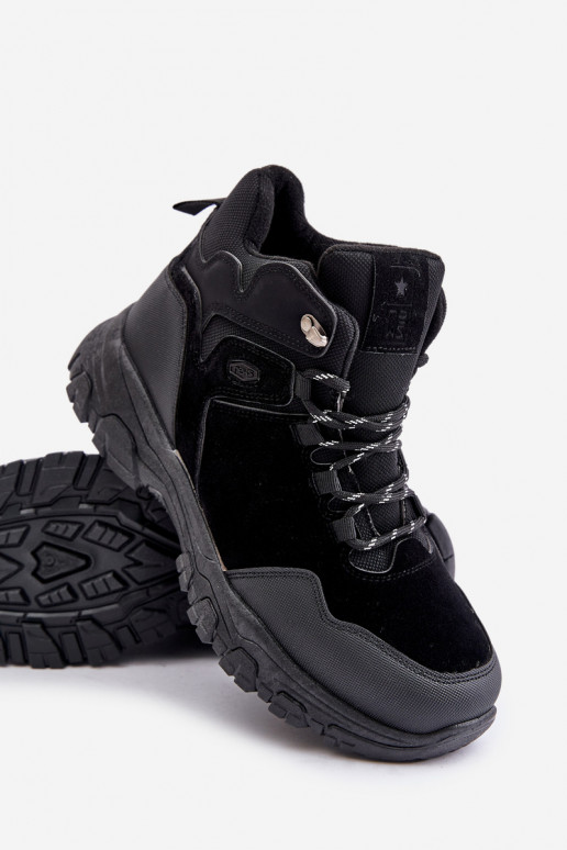 Chaussures de randonnée chauffantes pour hommes avec des lacets couleur noire Zerista Chaussures de randonnée chauffantes pour hommes avec des lacets couleur noire Zerista