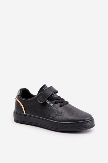 Kinder Freizeitschuhe mit Klettverschluss Big Star OO374004 schwarz