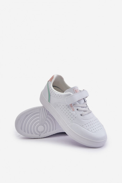 chaussures décontractées Puéril en cuir écologique avec attaches adhésives Big Star OO374005 couleur blanche chaussures décontractées Puéril en cuir écologique avec attaches adhésives Big Star OO374005 couleur blanche
