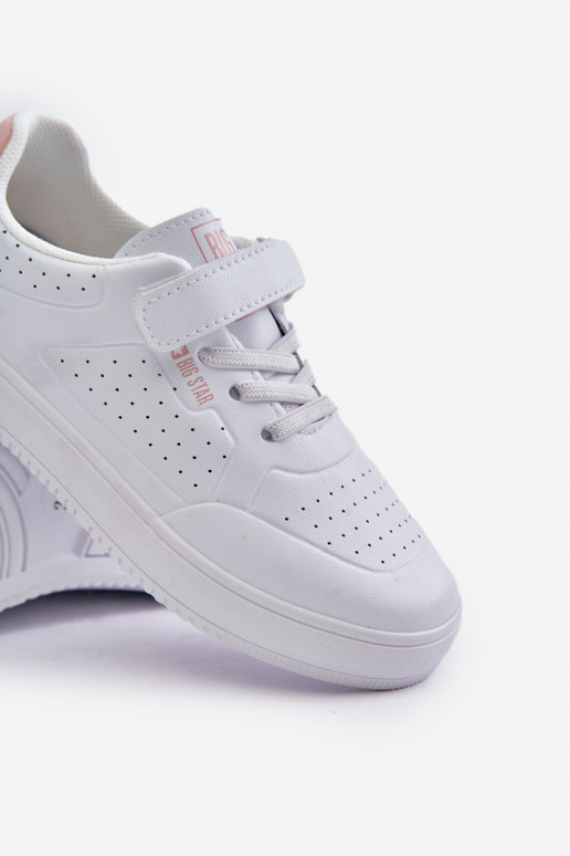chaussures décontractées Puéril en cuir écologique avec attaches adhésives Big Star OO374005 couleur blanche chaussures décontractées Puéril en cuir écologique avec attaches adhésives Big Star OO374005 couleur blanche
