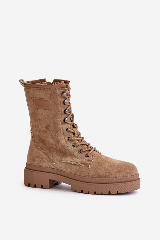 Schafslederstiefel aus Ökowildleder... Schafslederstiefel aus Ökowildleder...