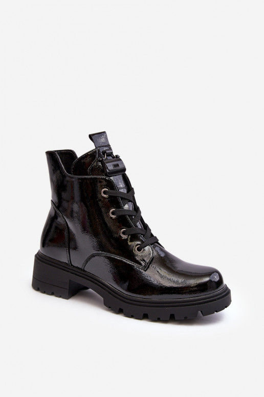 Mocassins zippés à effet laqué pour... Mocassins zippés à effet laqué pour...