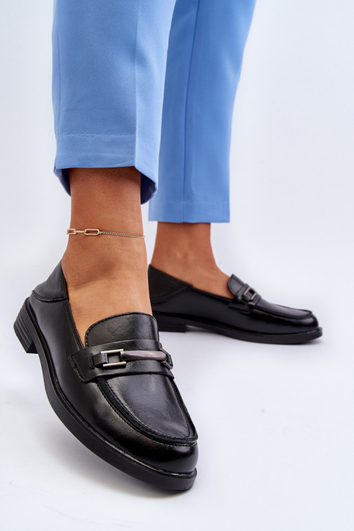 Mocassins pour femmes en noir Nurea