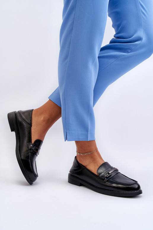 Mocassins pour femmes en noir Nurea