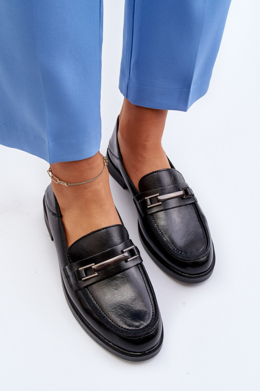 Mocassins pour femmes en noir Nurea