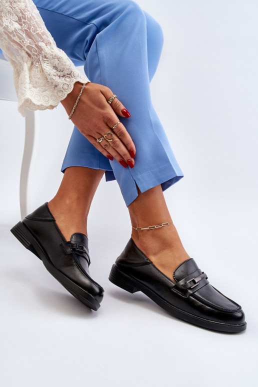 Mocassins pour femmes en noir Nurea