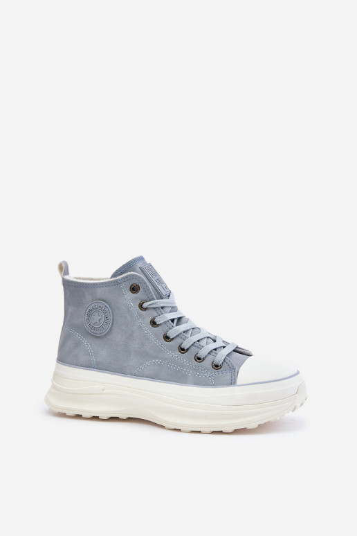 sich Zuarm laufen Freizeitschuhe mit einer Plattform Big Star OO274072 blaue Farbe sich Zuarm laufen Freizeitschuhe mit einer Plattform Big Star OO274072 blaue Farbe