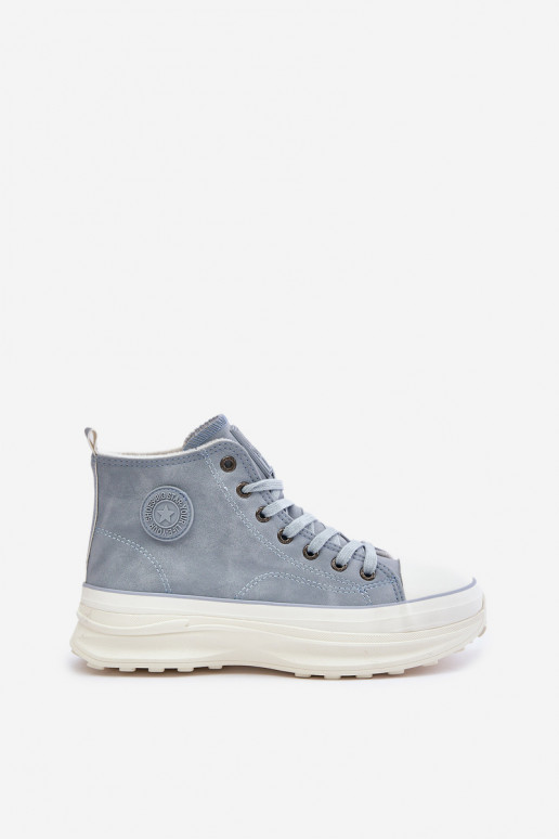 réchauffer Chaussures de loisirs avec une plateforme Big Star OO274072 couleur bleue