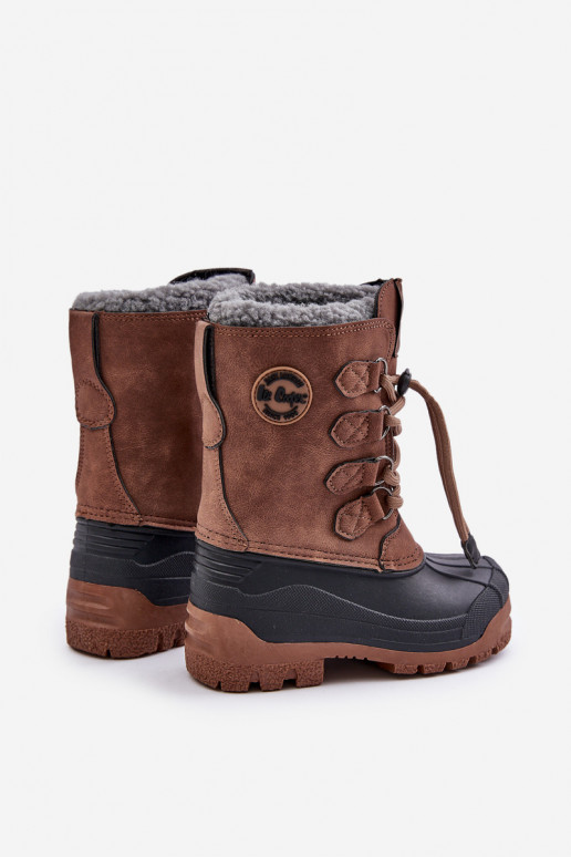 Grand chaud Bottes de neige Puéril avec une fermeture à pression Lee Cooper LCJ-24-44-2842K marron Grand chaud Bottes de neige Puéril avec une fermeture à pression Lee Cooper LCJ-24-44-2842K marron
