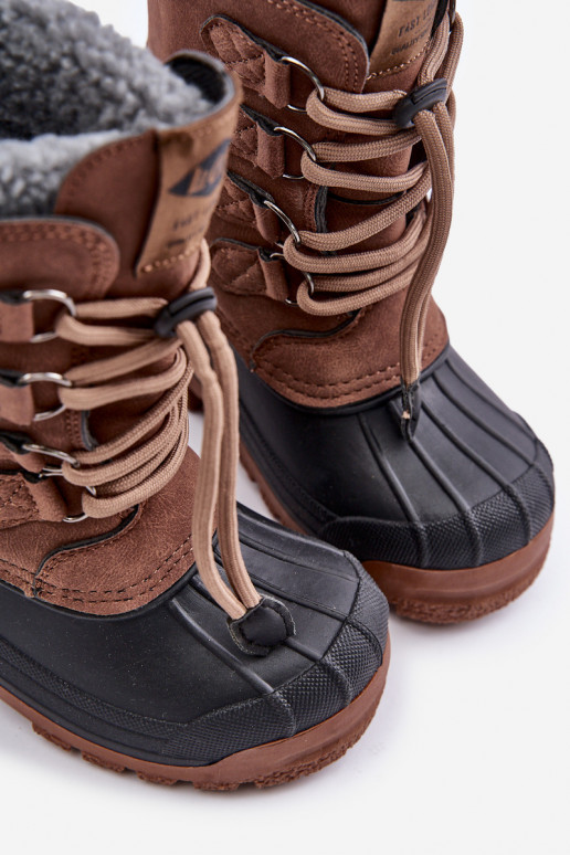 Grand chaud Bottes de neige Puéril avec une fermeture à pression Lee Cooper LCJ-24-44-2842K marron Grand chaud Bottes de neige Puéril avec une fermeture à pression Lee Cooper LCJ-24-44-2842K marron