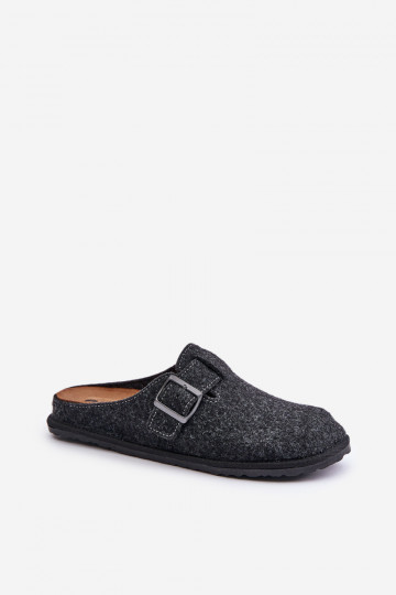 Comfortabele pantoffels voor heren met gespen Inblu SI000019 grijs