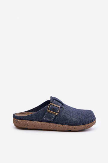 Pantoffels voor heren met gespen Inblu MT000012 donkerblauw 2