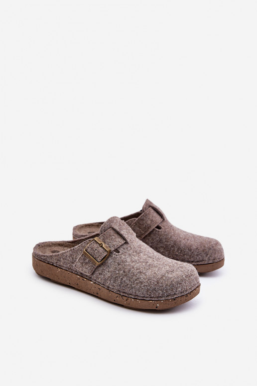 Chaussons pour hommes avec boucles Chaussons Inblu préventif MT000012 beige Chaussons pour hommes avec boucles Chaussons Inblu préventif MT000012 beige