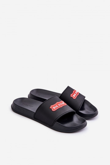 Chaussons pour hommes Z Logo Big Star OO174028 couleur noire