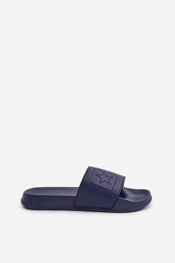 Pantoufles légères pour hommes Z Logo Big Star OO174031 bleu foncé 2