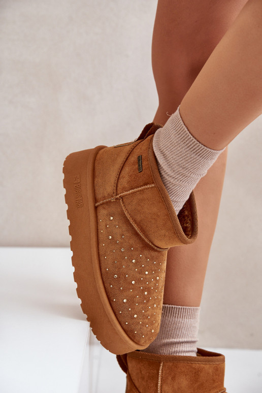 SneeuIn laarzen Met Decoratie met platform Big Star OO274A104 bruine kleur SneeuIn laarzen Met Decoratie met platform Big Star OO274A104 bruine kleur