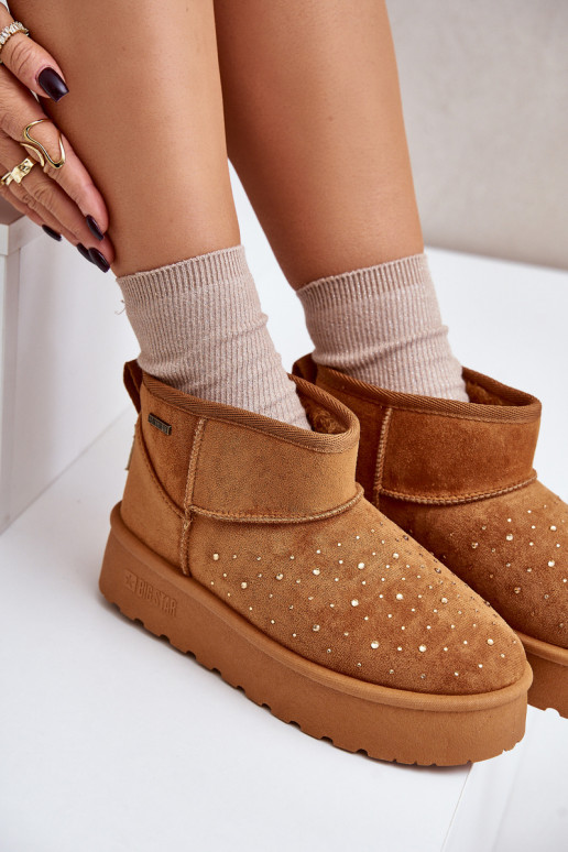 Bottes de neige Avec décoration avec une plateforme Big Star OO274A104 marron Bottes de neige Avec décoration avec une plateforme Big Star OO274A104 marron