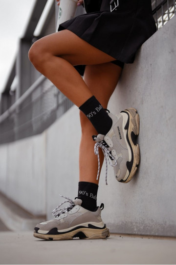 Chaussettes Féminin avec une note 90's Baby couleur noire