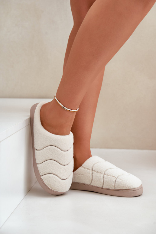 Warme pantoffels met bont in beige Vamirae Warme pantoffels met bont in beige Vamirae
