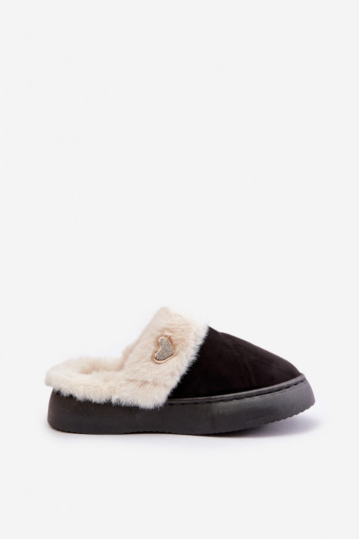 Slippers Dames met bont I Ozdobnym Hartenm zInart Otielo Slippers Dames met bont I Ozdobnym Hartenm zInart Otielo