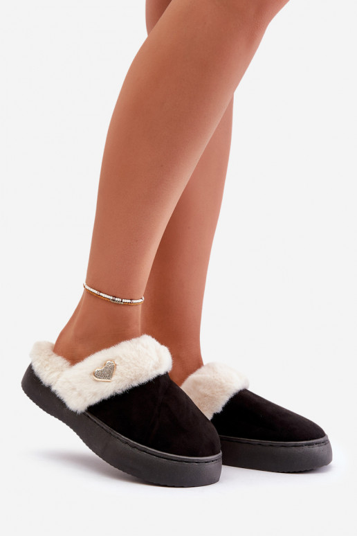 Slippers Dames met bont I Ozdobnym Hartenm zInart Otielo Slippers Dames met bont I Ozdobnym Hartenm zInart Otielo