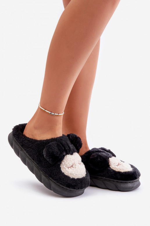 Inarm met bont Slippers Dames zInart Jozelinetta