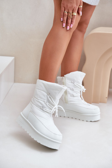 Bottes de neige avec une plateforme Au Château Big Star OO274886 couleur blanche