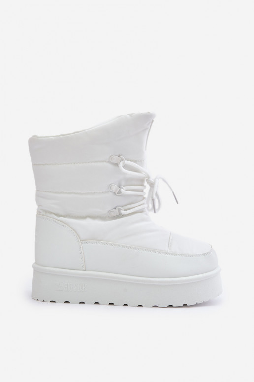 Bottes de neige avec une plateforme Au Château Big Star OO274886 couleur blanche