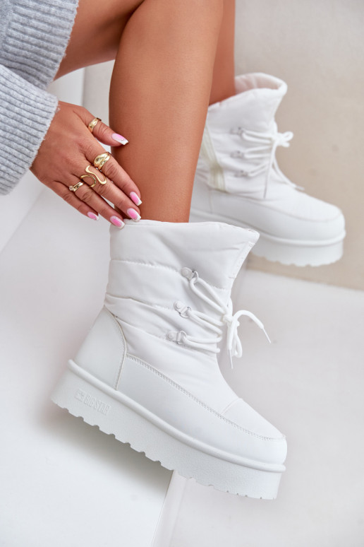 Bottes de neige avec une plateforme Au Château Big Star OO274886 couleur blanche