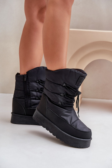 Bottes de neige avec une plateforme Au Château Big Star OO274884 couleur noire 2