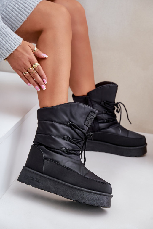 Bottes de neige avec une plateforme Au Château Big Star OO274884 couleur noire Bottes de neige avec une plateforme Au Château Big Star OO274884 couleur noire