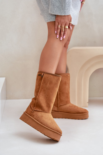 Hoog SneeuIn laarzen met platform Big Star OO274893 bruine kleur 2
