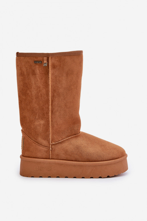 Grand Bottes de neige avec une plateforme Big Star OO274893 marron Grand Bottes de neige avec une plateforme Big Star OO274893 marron