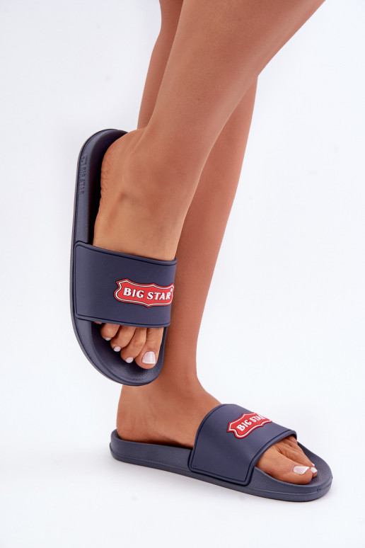 Chaussons pour femmes Big Star OO274039 bleu foncé