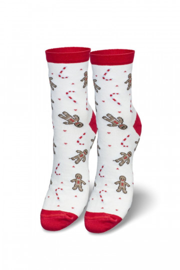 Dames kerstsokken CiasteczkoIne Ludziki Initte kleur
