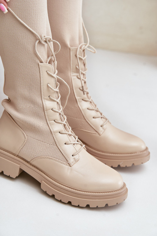 Ein überzeugendes Stilvollll Stiefel Ze SkarpetkoZuą CholeZuką Beige Iranel Ein überzeugendes Stilvollll Stiefel Ze SkarpetkoZuą CholeZuką Beige Iranel