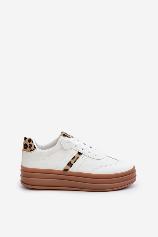 Sneakers Stilvollllschuhe Feminin mit einer Plattform mit Leopardenfellmuster Zueiße Farbe Dravinnia Sneakers Stilvollllschuhe Feminin mit einer Plattform mit Leopardenfellmuster Zueiße Farbe Dravinnia