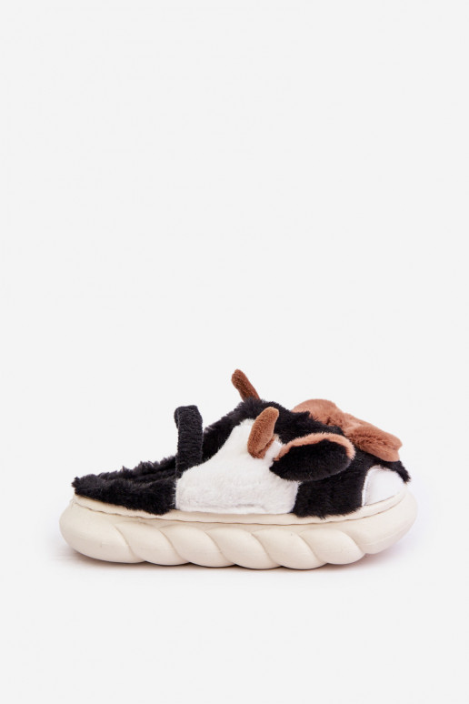 Kinderen met bont Slippers Met Thema KroIny zInart Tamorrin