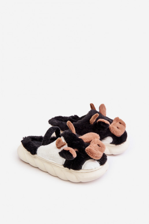 Kinderen met bont Slippers Met Thema KroIny zInart Tamorrin