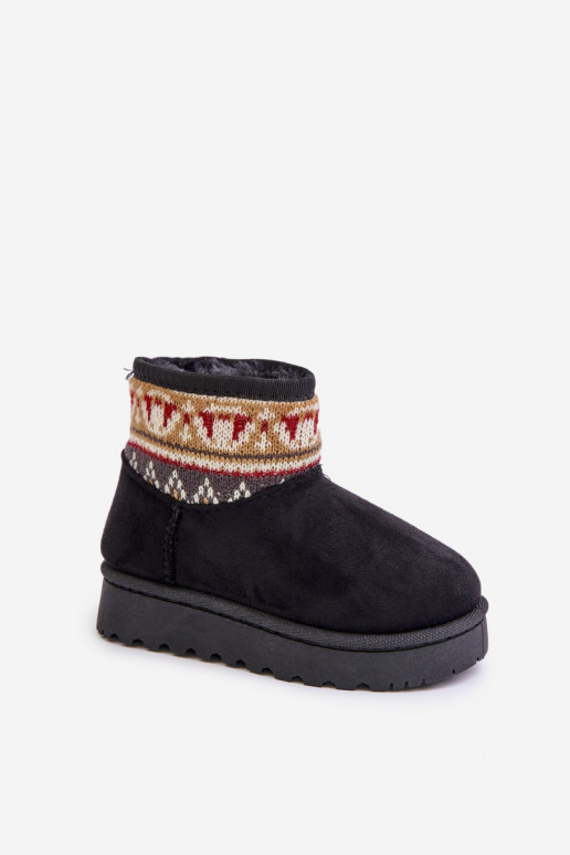 Un modèle convaincant Bottes de neige Puéril avec des écrits réchauffer avec de la fourrure à l intérieur couleur noire Mirirae Un modèle convaincant Bottes de neige Puéril avec des écrits réchauffer avec de la fourrure à l intérieur couleur noire Mirirae