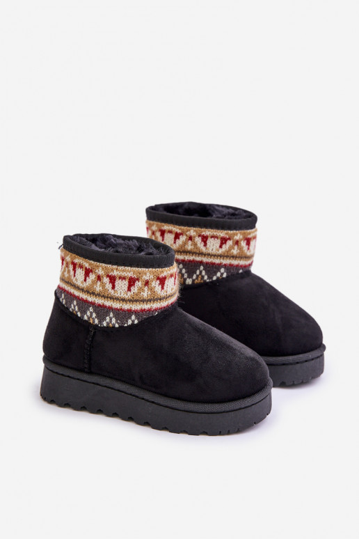 Un modèle convaincant Bottes de neige Puéril avec des écrits réchauffer avec de la fourrure à l intérieur couleur noire Mirirae Un modèle convaincant Bottes de neige Puéril avec des écrits réchauffer avec de la fourrure à l intérieur couleur noire Mirirae