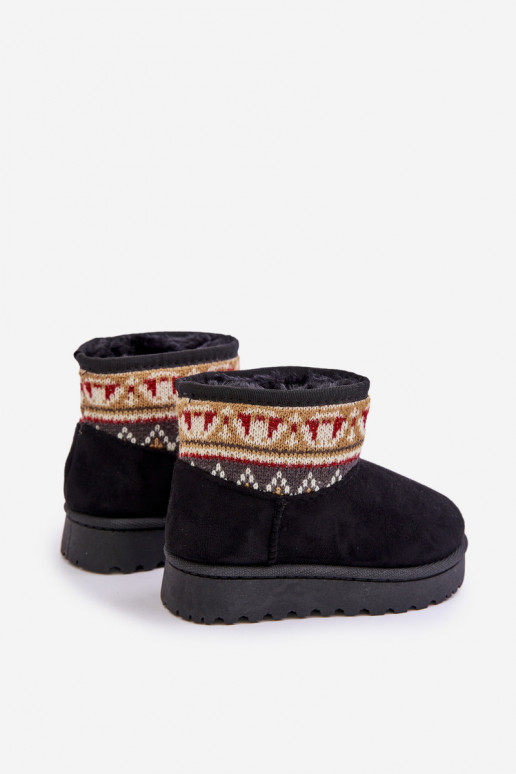 Un modèle convaincant Bottes de neige Puéril avec des écrits réchauffer avec de la fourrure à l intérieur couleur noire Mirirae Un modèle convaincant Bottes de neige Puéril avec des écrits réchauffer avec de la fourrure à l intérieur couleur noire Mirirae