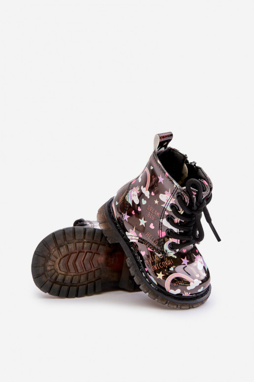 INarme kinderschoenen met ritssluitingen Eenhoorns zInart Tiptop