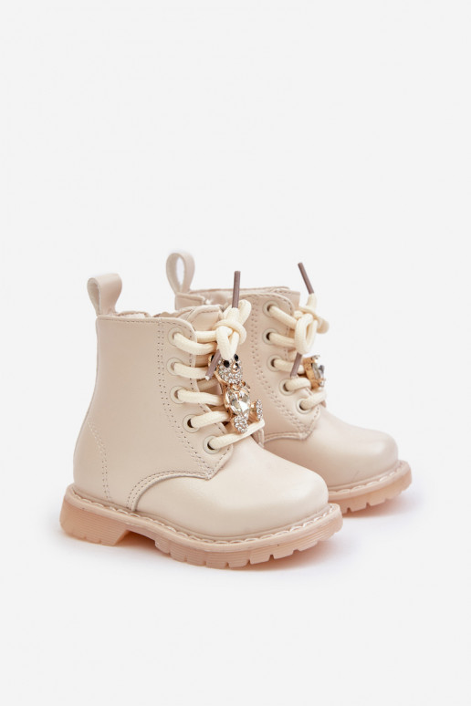 réchauffer Bottes Puéril Avec l ours Au Château beige Enchanta réchauffer Bottes Puéril Avec l ours Au Château beige Enchanta