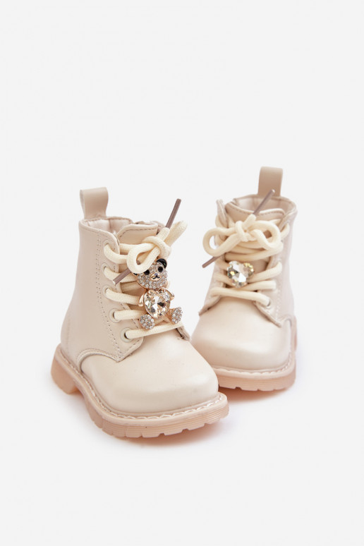 réchauffer Bottes Puéril Avec l ours Au Château beige Enchanta réchauffer Bottes Puéril Avec l ours Au Château beige Enchanta
