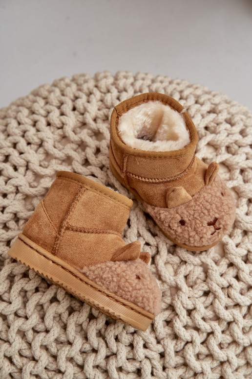 Bottes de neige chaudes pour enfants Lamy marron Esandira Bottes de neige chaudes pour enfants Lamy marron Esandira