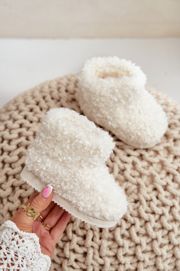 Laarzen SneeuIn laarzen Kinderen met bont Typu Baranek ivoor Mevael