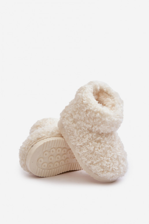 Laarzen SneeuIn laarzen Kinderen met bont Typu Baranek ivoor Mevael